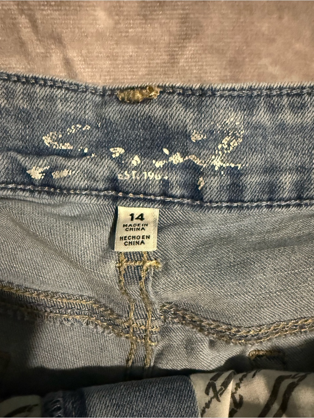 Seven7 Light Blue Denim Cutoff Women's Shorts - Picture 3 of 5